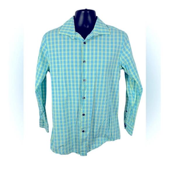 Apt 9 Premier Flex Plaid Slim Fit Button-Down Shirt Medium NWOT - Picture 13 of 15